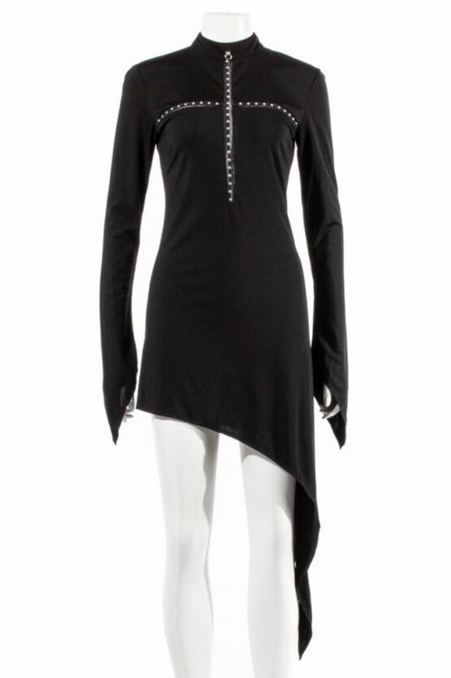 Women's Hollow Cutout Cross Irregular Dress