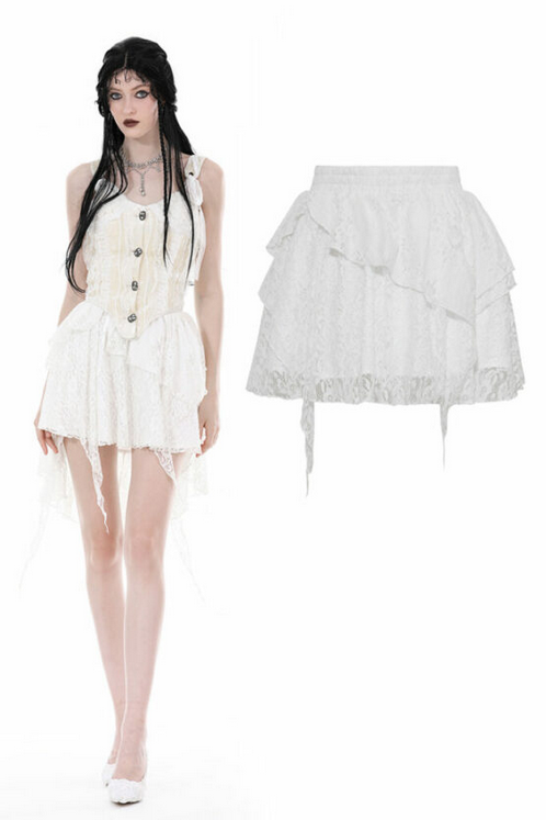 Women's Lace Irregular Skirt