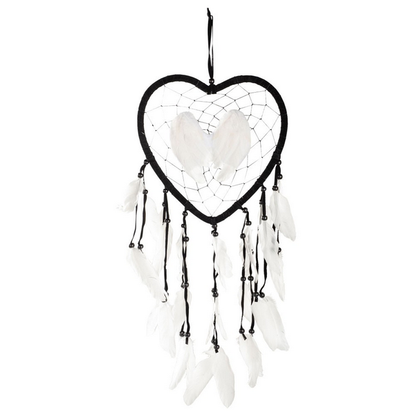 Heart-Shaped Angel Wings Dreamcatcher