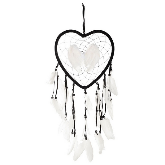 Heart-Shaped Angel Wings Dreamcatcher