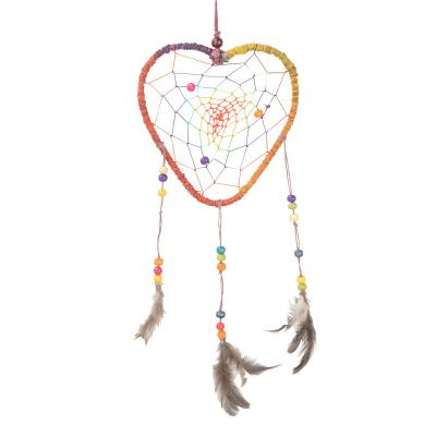 Heart Hemp Wrap Dreamcatcher