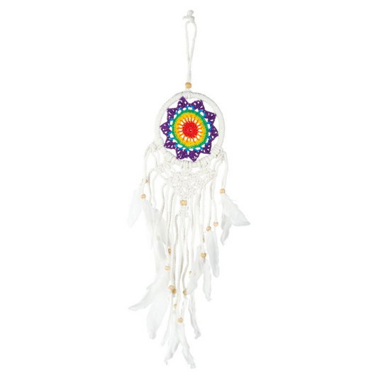 Macrame Rainbow Dreamcatcher