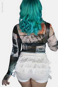 Women's Skeletal Long Sleeve Top