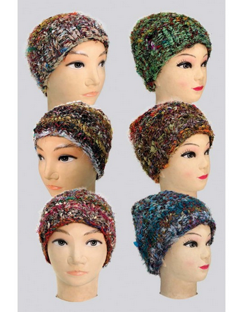 Handcrafted Silk and Wool Knit Beanie