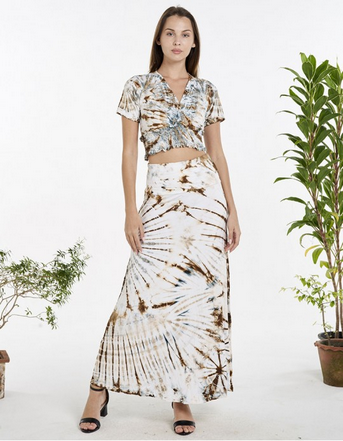 Women's Tie-Dye Classic Maxi Skirt
