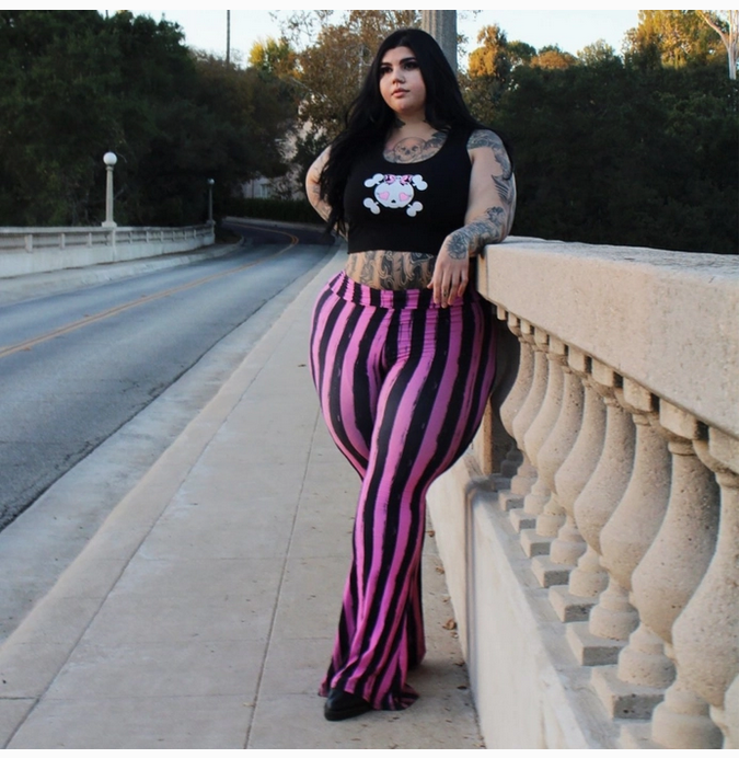 Striped Hellz Bellz Flares