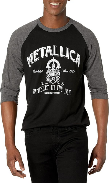 Men's Metallica Whiskey Jar Raglan Shirt