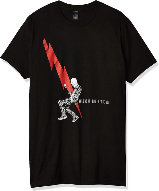 Men's Queen of the Stone Age Man With Lightning Bolt T-Shirt