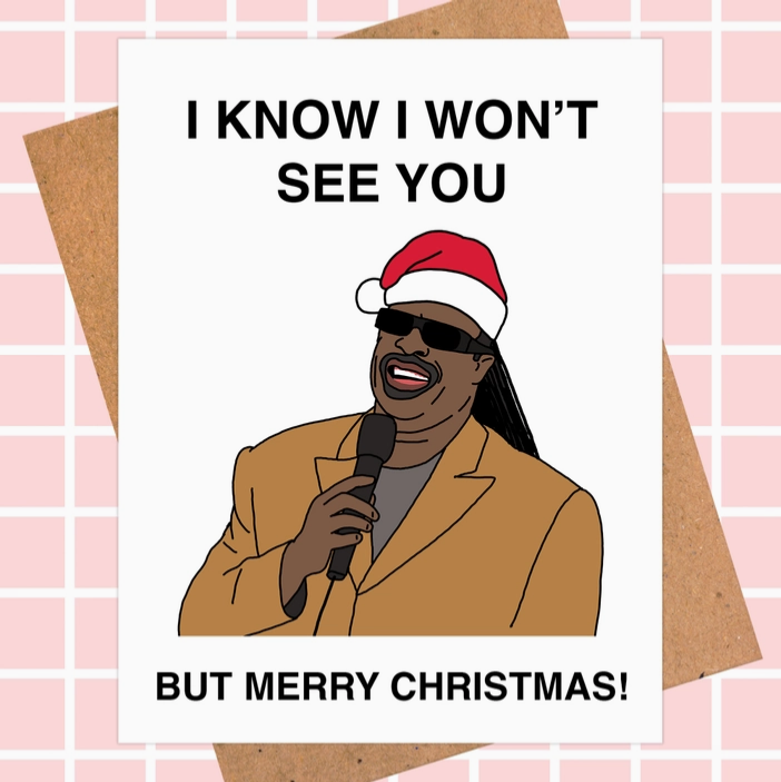 Stevie Wonder "I Know I Won't See You" Card