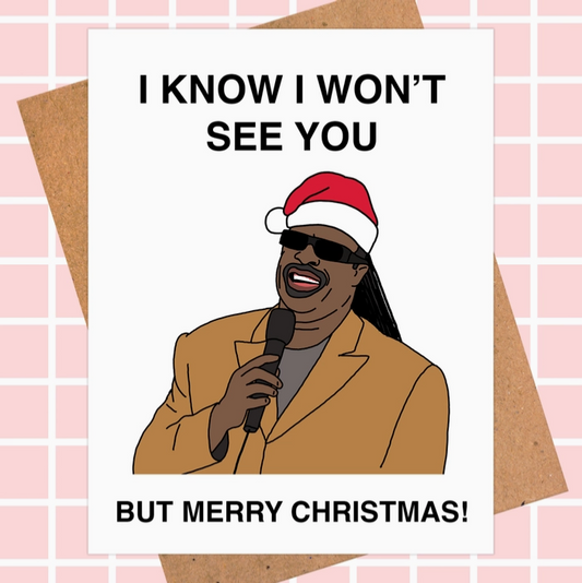 Stevie Wonder "I Know I Won't See You" Card