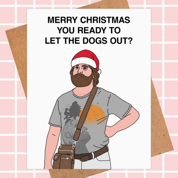 The Hangover Alan "Dogs Out" Card