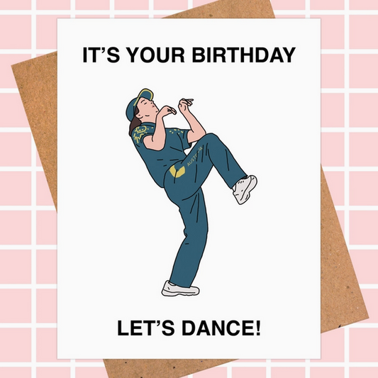 Australia Breakdancer Birthday Card