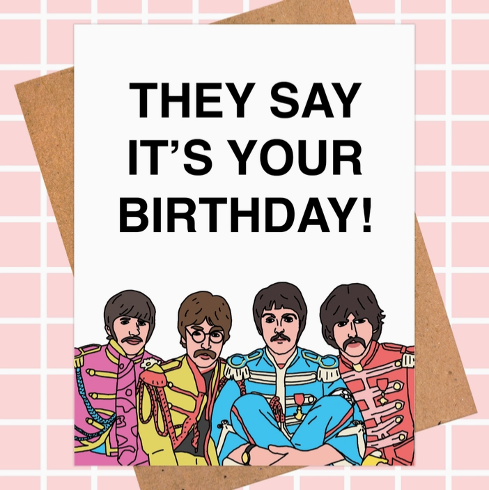 The Beatles Birthday Card