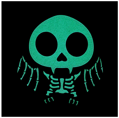Glow in the Dark Skeleton Bat Shoulder Bag
