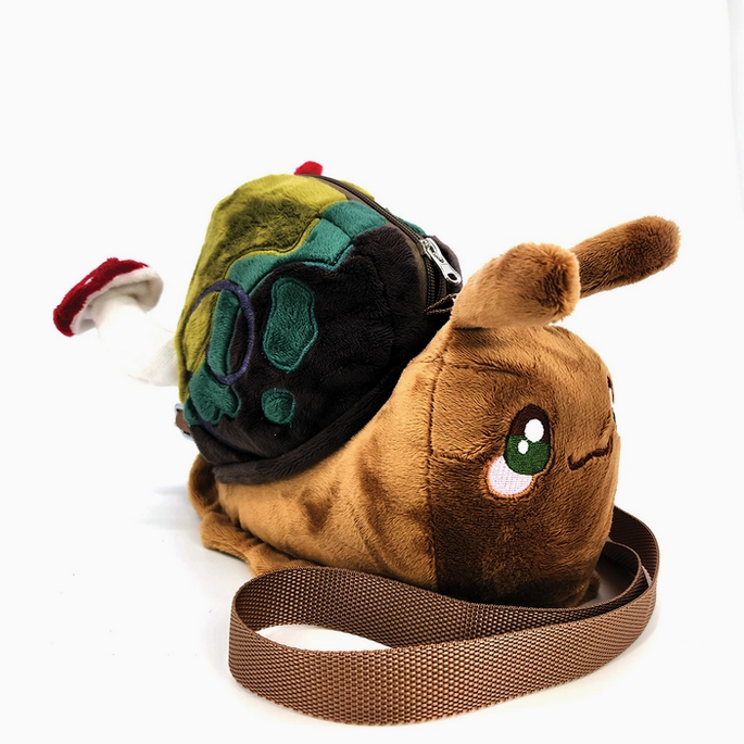 Snail Plush Crossbody Bag