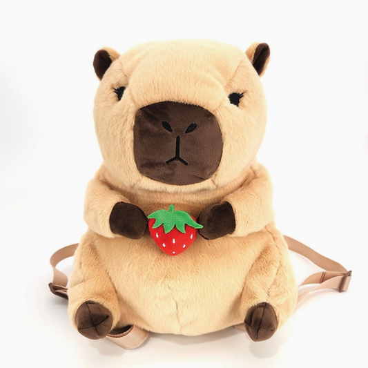 Capybara Furry Plush Backpack