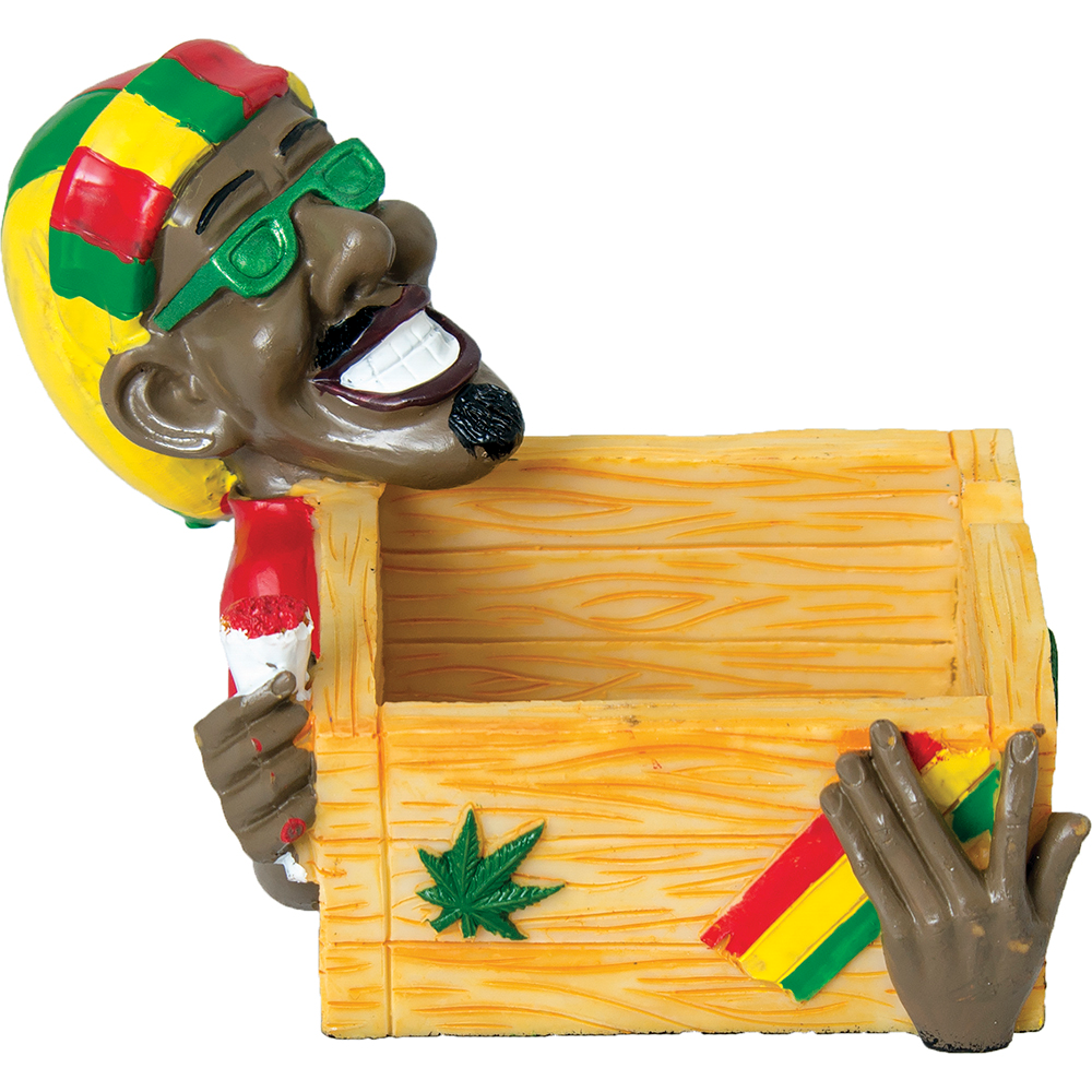 Jamaican Smiling Crate Ashtray