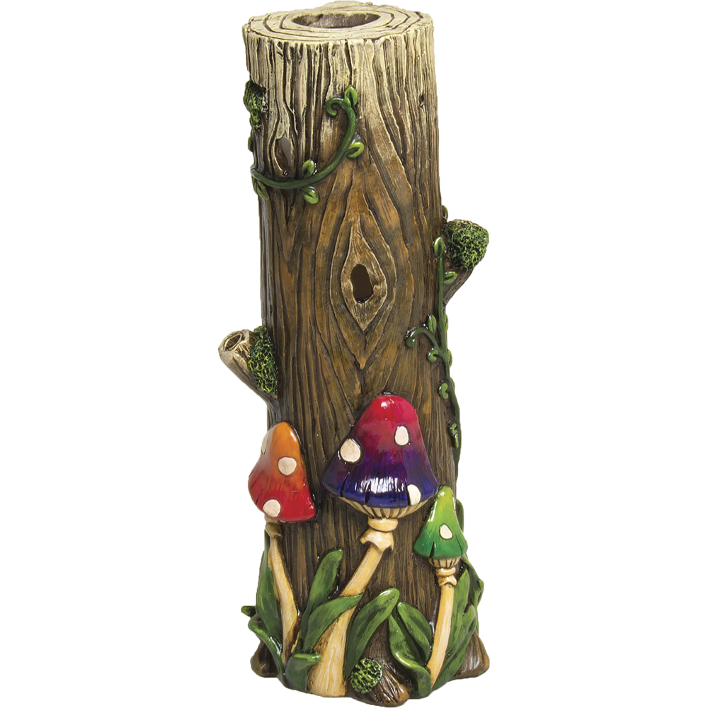 Mushroom Log Standing Incense Burner