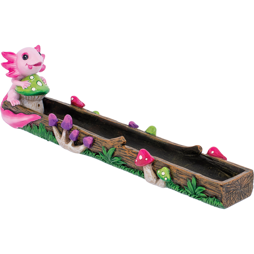 Pink Axolotl Mushroom Incense Burner