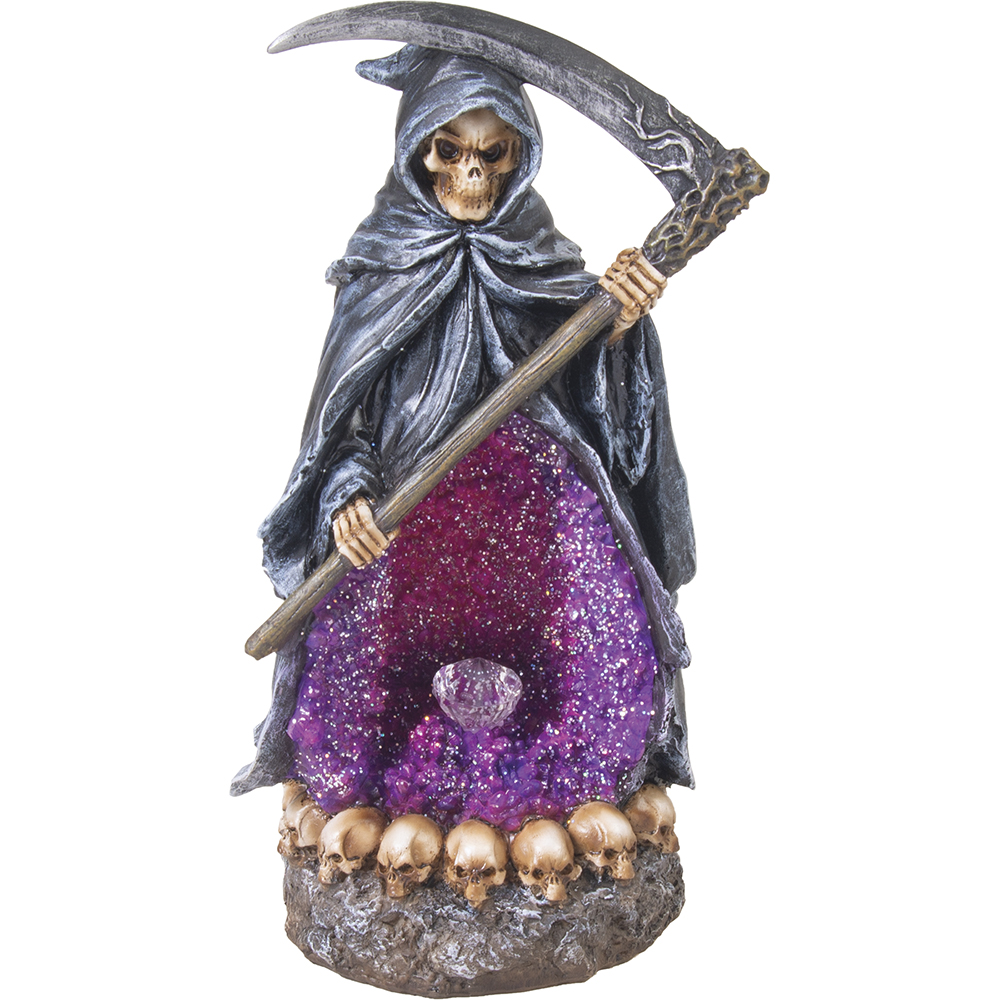 Grim Reaper Crystal Backflow Incense Burner