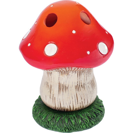 Classic Red Mushroom Incense Tower Burner