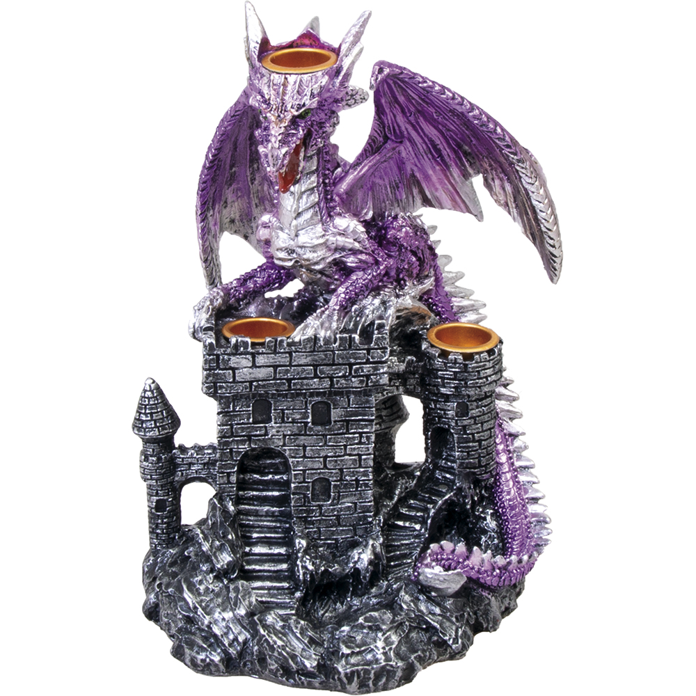 Purple Dragon Castle Triple Backflow Incense Burner