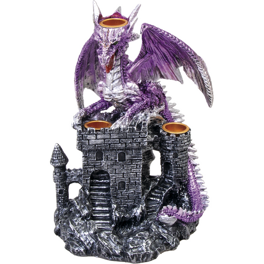 Purple Dragon Castle Triple Backflow Incense Burner