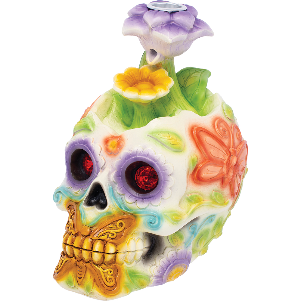 Flower Skull Backflow Incense Burner