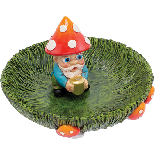 Magnetic Gnome Grass Mushroom Incense Burner