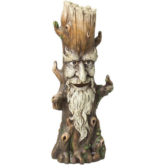 Tree Trunk Old Man Tower Incense Burner