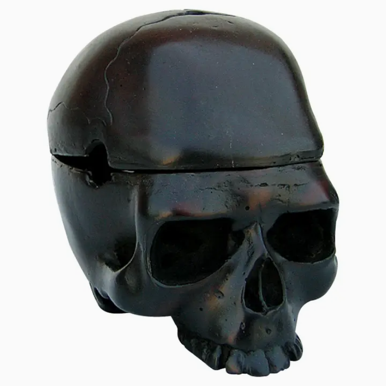 Resin Skull Box Ash Tray