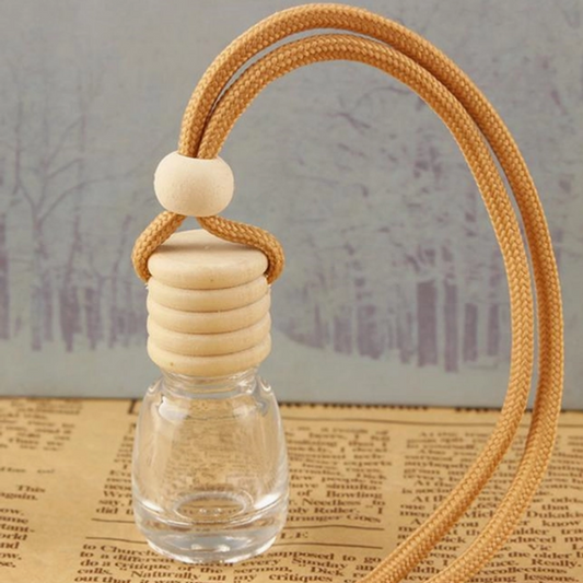 Wood-Capped Glass Wish Bottle