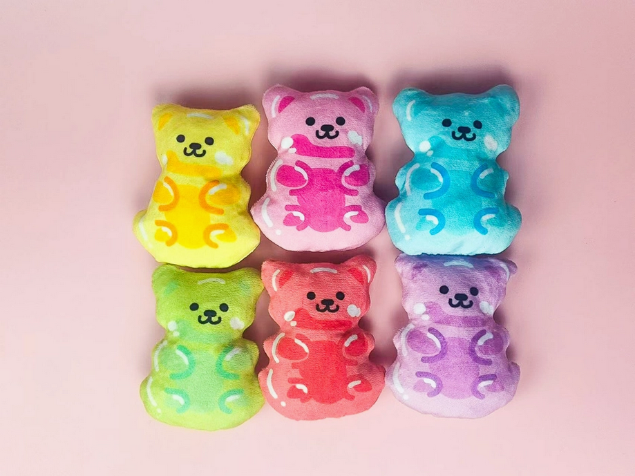 Cutie Gummy Bear Mini Plushie Nesting Set