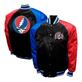 Unisex Grateful Dead Satin Varsity Jacket