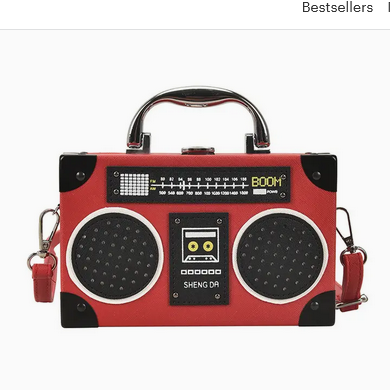 Retro Boombox Crossbody Bag
