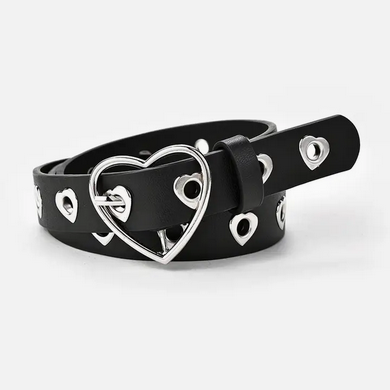 Heart Buckle Decorative Belt