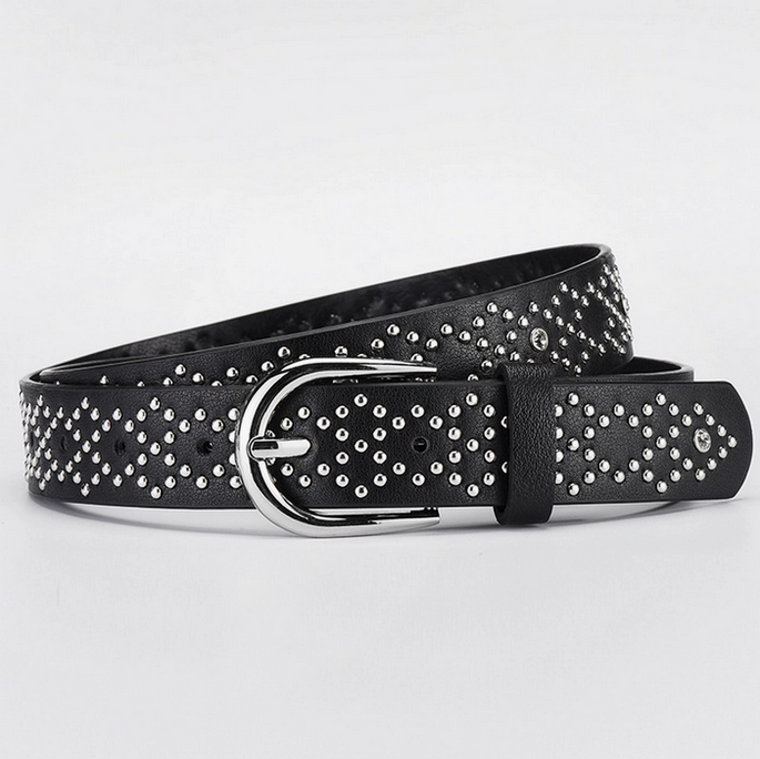 Western Style Diamond Studded Belt