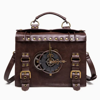 Retro Clock Steampunk Crossbody Bag