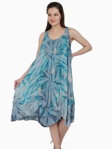 Women's Tie-Dye Swirl Design Tunic