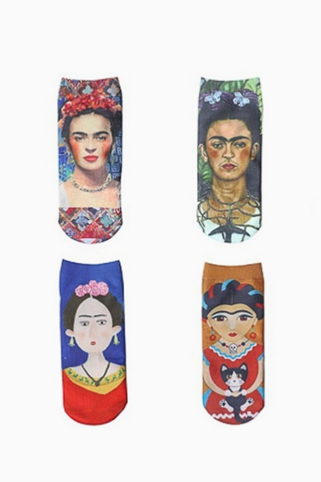 Assorted Frida Kahlo Print Socks