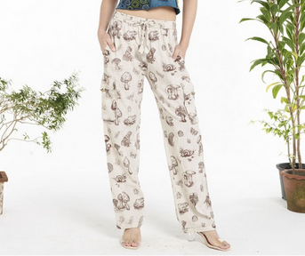 Unisex Garden Mushroom Cargo Pants