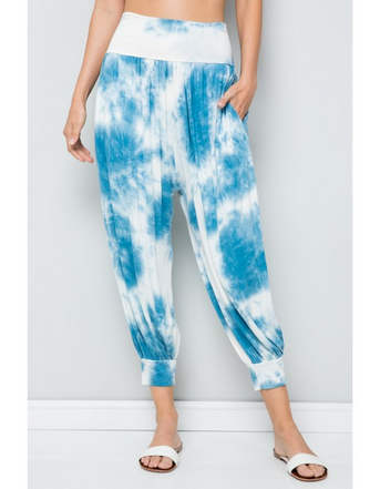 Women's Rayon Tie Dye Joggers