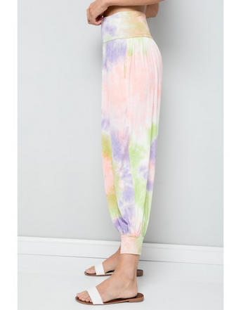 Women's Rayon Tie Dye Joggers