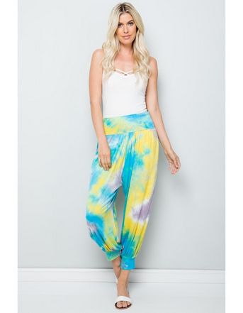 Women's Rayon Tie Dye Joggers