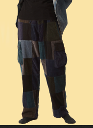 Men's Classic Corduroy Patchwork Pants