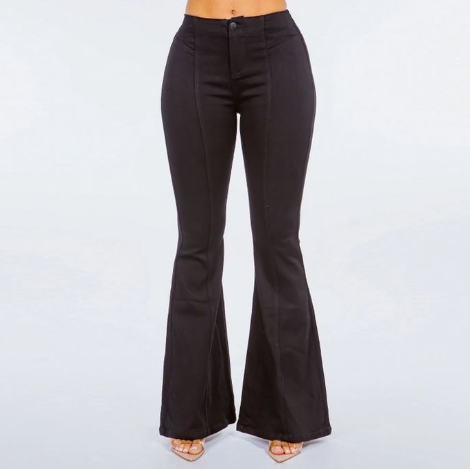Women's Classic High-Waist Denim Flare Jeans