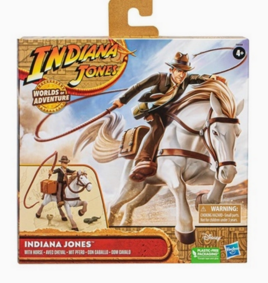Hasbro Indiana Jones 6" Worlds of Adventure with Horse