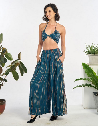 Women's Rayon Tie-Dye Tie-Back Bralette