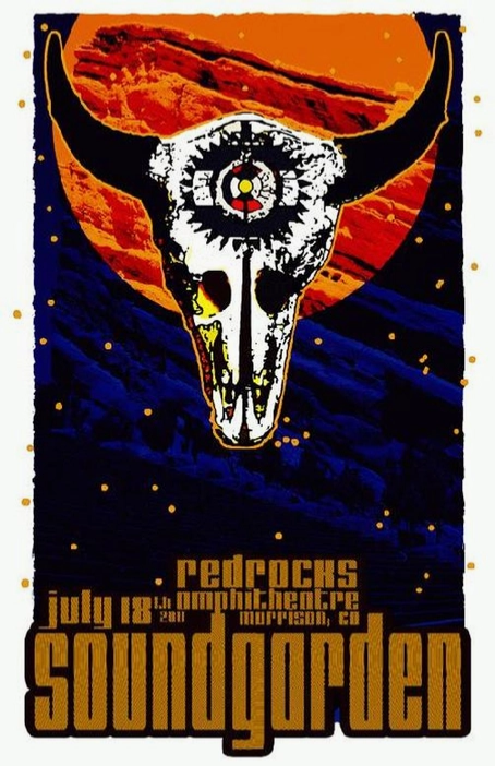Soundgarden & Mars Volta Red Rocks 2011 Art Print