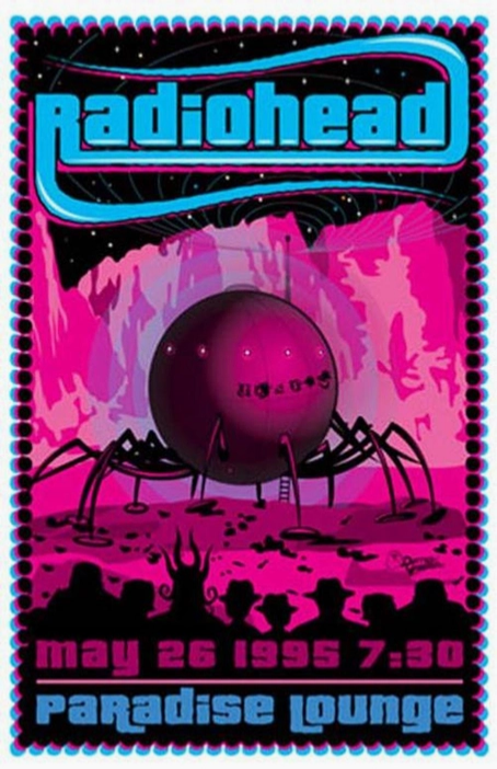 Radiohead Boston 1995 Art Print